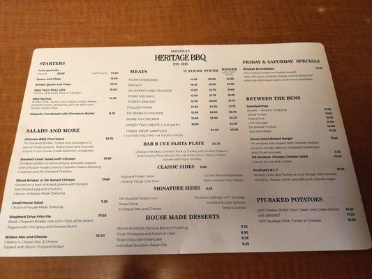 Menu photo 3 Pizzitola's Heritage BBQ Houston, TX Menu photo 3 Pizzitola's Heritage BBQ Houston, TX