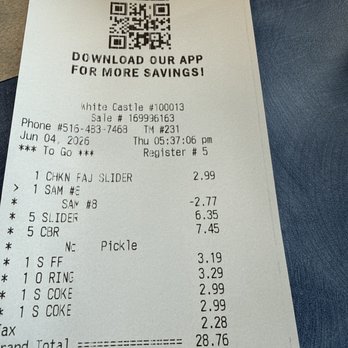 White Castle - Never again! - Fast Food Near Me - West Hempstead, New York