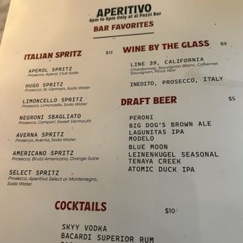 Ai Pazzi - Menu happy hour - Italian Near Me - Las Vegas, Nevada