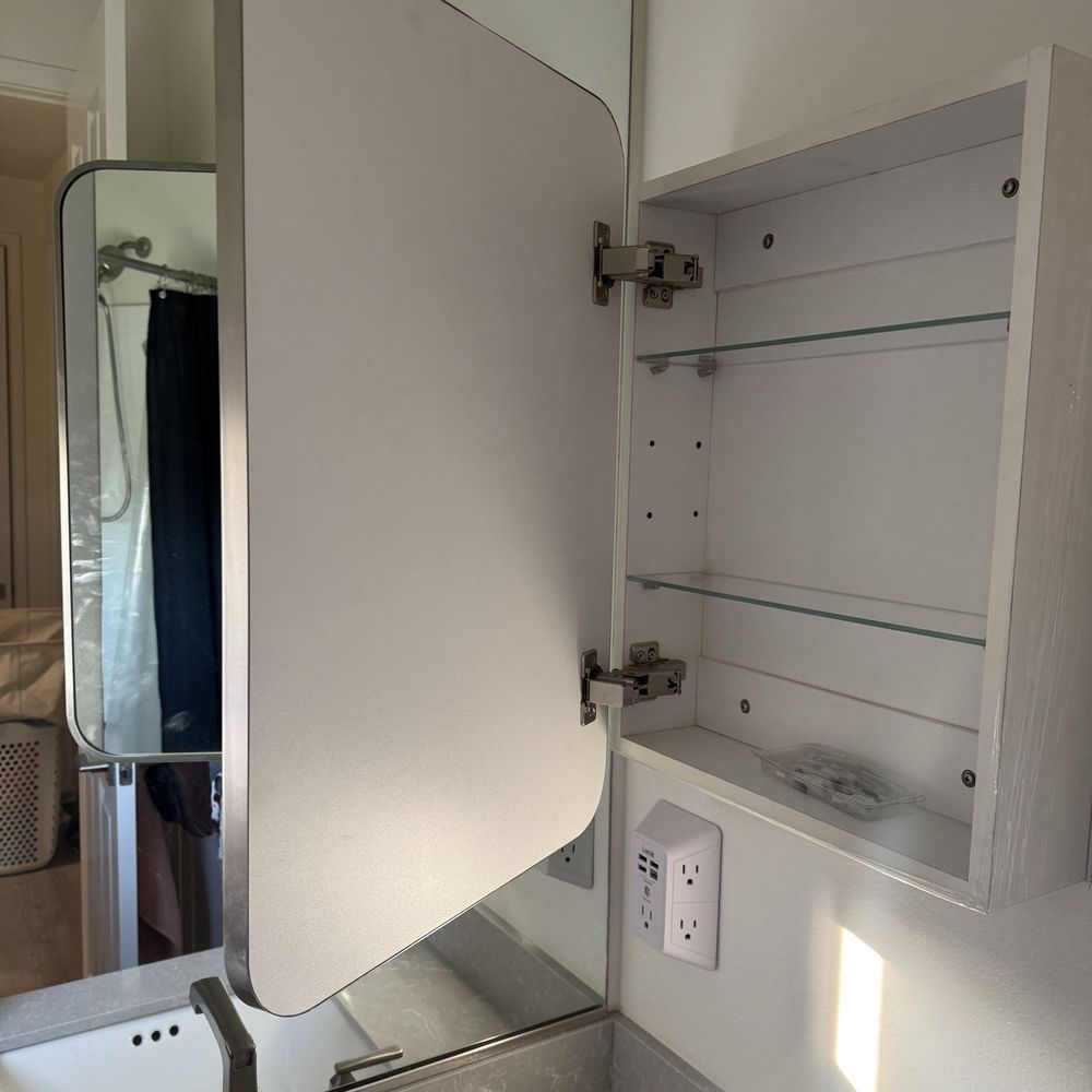 Eddies Ready Handyman Services - My home did not come with a medicine cabinet originally, and Eddie helped hang it up securely. - Handyman Near Me Eddies Ready Handyman Services - My home did not come with a medicine cabinet originally, and Eddie helped hang it up securely. - Handyman Near Me