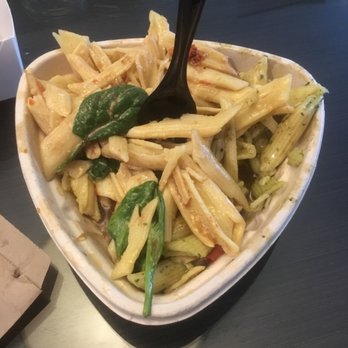 Soul Origin - My food is half eaten now but it's missing a couple of pieces of chicken. I ordered the Pesto Chicken pasta and fried Chicken penne. - Coffee & Tea Near Me - Sydney, NSW
