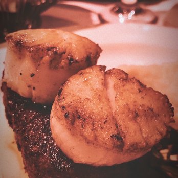 The Precinct - Petite Filet Mignon Blackened Scallops - Steakhouses Near Me - Cincinnati, Ohio