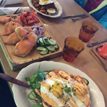 The VIG Chicago - Smoked salmon platter on the left, avocado toast on the right. - American Near Me - Chicago, Illinois The VIG Chicago - Smoked salmon platter on the left, avocado toast on the right. - American Near Me - Chicago, Illinois