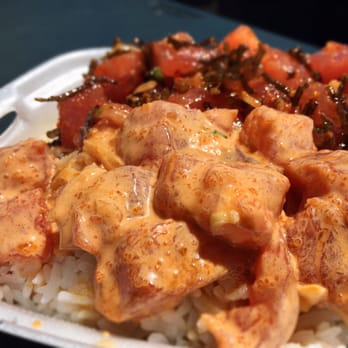 Ono Seafood - Regular Half and Half (Spicy and Hawaiian): $7.50 - Seafood Near Me - Honolulu, Hawaii Ono Seafood - Regular Half and Half (Spicy and Hawaiian): $7.50 - Seafood Near Me - Honolulu, Hawaii