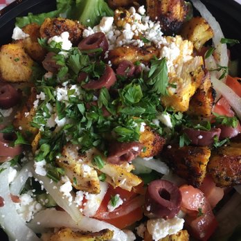 Fresh Mediterranean Express - Greek Salad with Moroccan Chicken - Mediterranean Near Me - Waukee, Iowa Fresh Mediterranean Express - Greek Salad with Moroccan Chicken - Mediterranean Near Me - Waukee, Iowa