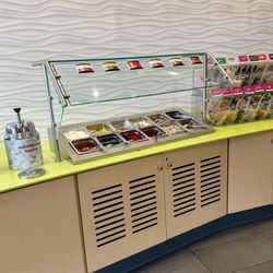 Fresh bar...I got mochi, boba, Maraschino cherries