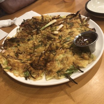 Dae Bak Korean Restaurant - Seafood and green onion pancake. - Korean Near Me - Mint Hill, North Carolina Dae Bak Korean Restaurant - Seafood and green onion pancake. - Korean Near Me - Mint Hill, North Carolina
