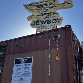 JewBoy Sliders - Sign and menu on the truck - Burgers Near Me - Austin, Texas JewBoy Sliders - Sign and menu on the truck - Burgers Near Me - Austin, Texas
