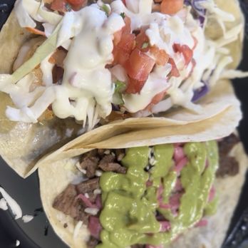 El Taco Buchon - Grilled Shrimp Taco (left) and Taco Buchon (right) - Seafood Near Me - Commerce, California El Taco Buchon - Grilled Shrimp Taco (left) and Taco Buchon (right) - Seafood Near Me - Commerce, California
