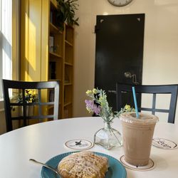 Mockingbird Bakery - Pumpkin scone and iced chai