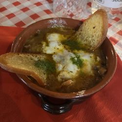 La Pentolaccia - Soup with provolone-- an oily mess with hardly any soup