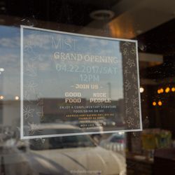Poke Dessert Bar - Mini Grand opening signage.