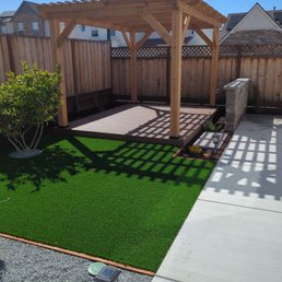 Deck, Pergola, turf