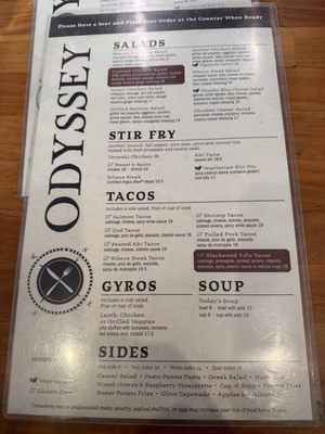 Menu photo 6 Odyssey World Cafe Paso Robles, CA