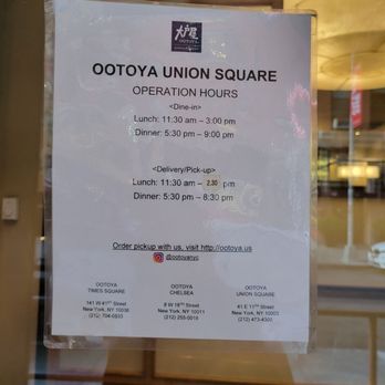 Ootoya Union Square - Sushi Bars Near Me - New York, New York