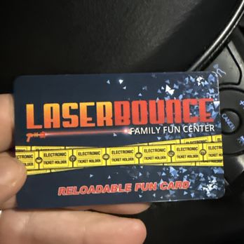 Laser Bounce - Money money money $ card in order to play games all I need is love & $ - Arcades Near Me - Levittown, New York