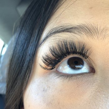 Fluffy Lashes - Volume lashes, cat eye, length: up to 14 - Eyelash Service Near Me - Fountain Valley, California