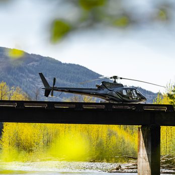 Librico Helicopters - Copter on the bridge - Travel Services Near Me - Chilliwack, British Columbia