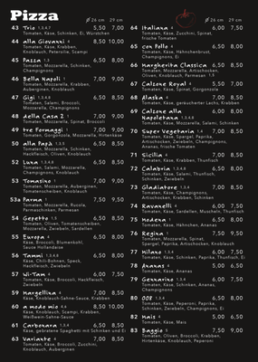 Menu photo 7 Pizzeria Pinocchio Osnabrück, NI Menu photo 7 Pizzeria Pinocchio Osnabrück, NI