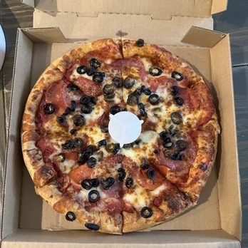More Than Pizza - Three toppings - pepperoni, salami, olives - Pizza Near Me - Fresno, California More Than Pizza - Three toppings - pepperoni, salami, olives - Pizza Near Me - Fresno, California