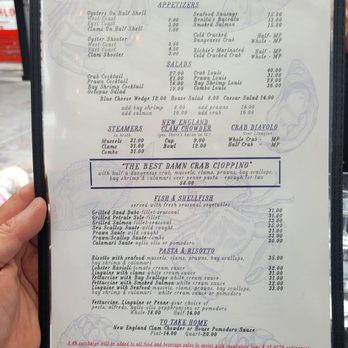 Sotto Mare - Menu 1 of 2 Food 09/11/2026 - Seafood Near Me - San Francisco, California