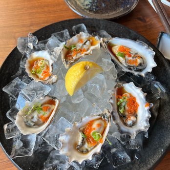 Kyuzou - 6 Piece Fresh Oysters - Sushi Bars Near Me - Brentwood, California Kyuzou - 6 Piece Fresh Oysters - Sushi Bars Near Me - Brentwood, California