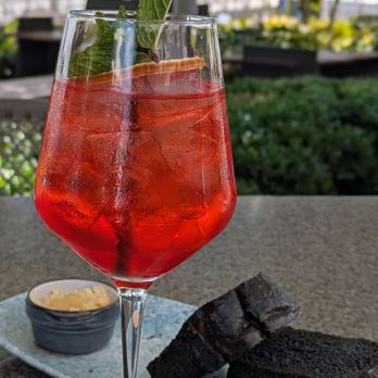 Ada's on the River - Orange crush mocktail akin to an Aperol spritz but much better - Seafood Near Me - Alexandria, Virginia Ada's on the River - Orange crush mocktail akin to an Aperol spritz but much better - Seafood Near Me - Alexandria, Virginia