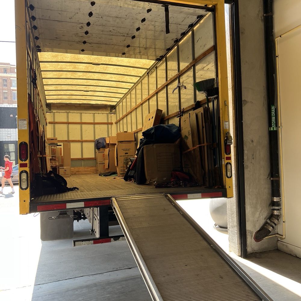 Large truck with all the equipment necessary for your moving needs. Large truck with all the equipment necessary for your moving needs.