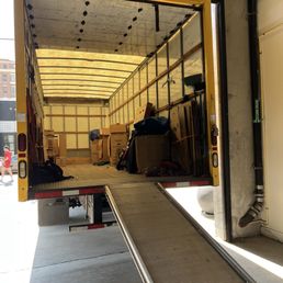 Large truck with all the equipment necessary for your moving needs. Large truck with all the equipment necessary for your moving needs.
