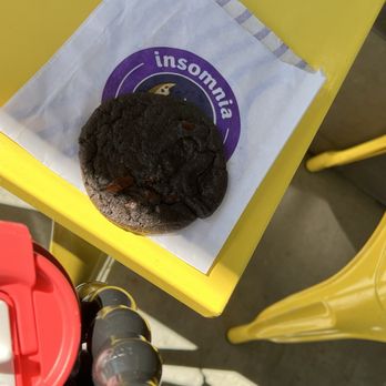 Insomnia Cookies - This small thin Double Chocolate Chunk was $4 - Bakeries Near Me - Claremont, California Insomnia Cookies - This small thin Double Chocolate Chunk was $4 - Bakeries Near Me - Claremont, California