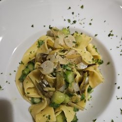 Beccofino - Papardelle with Artichokes hearts and Sparagus