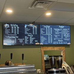 The Artistic Bean - Menu