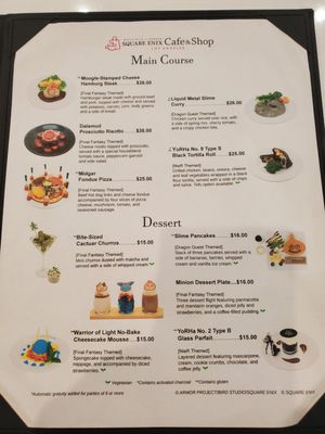 Menu photo 4 Square Enix Cafe & Shop Los Angeles, CA Menu photo 4 Square Enix Cafe & Shop Los Angeles, CA