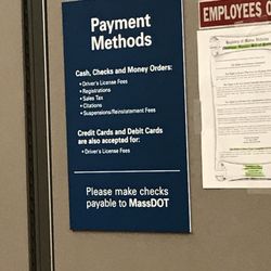 RMV - Payment options