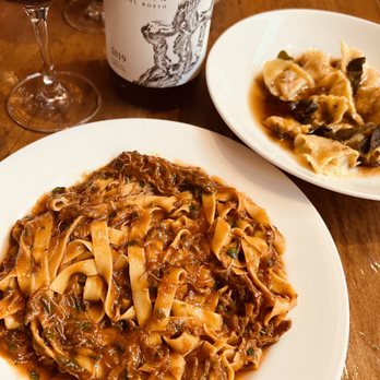 Hippo - duck tagliatelle and butter nut squash ravioli - American Near Me - Los Angeles, California