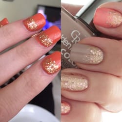 Empress Nail and Tan - The picture on the left are the nails I ended up with. The picture on the right is what I was looking for.