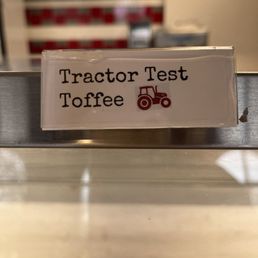 Tractor Test Toffee! Chocolate, toffee and lil choc chips. Tractor Test Toffee! Chocolate, toffee and lil choc chips.