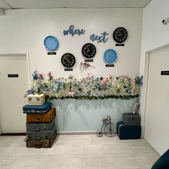 Boba Chew Chew - Back of cafe with clocks and decorations - Coffee & Tea Near Me - Walnut, California Boba Chew Chew - Back of cafe with clocks and decorations - Coffee & Tea Near Me - Walnut, California