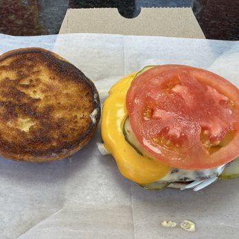 Lefty's Cheesesteaks - Way better looking cheeseburger - Sandwiches Near Me - Livonia, Michigan