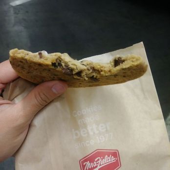Mrs. Fields Plaza Theatre - Crunchy milk choc chip cookie. I demand softer, more gooey cookies! - Bakeries Near Me - El Paso, Texas