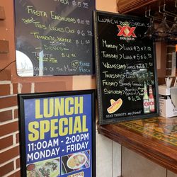 Lunch special for Saturday is on the chalk board!!