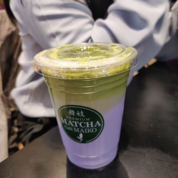 Matcha Cafe Maiko - Matcha lavender dessert drink - Ice Cream & Frozen Yogurt Near Me - Flushing, New York