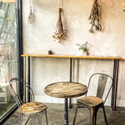 Milk & Honey - Vintage furniture with natural light. Great place to unwind and enjoy a cup of lavender latte.