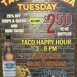 Skinnys Sports Bar & Grill - Taco Tuesday