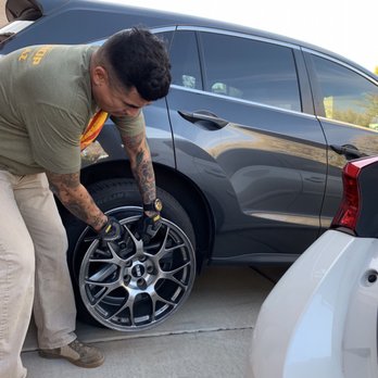 Wheel Fix It - Rims before getting rid of the rash and powder coat. - Wheel & Rim Repair Near Me - Tempe, Arizona