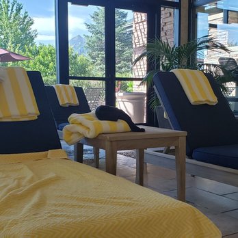 St Julien Hotel & Spa - Pool area with beautiful view - Hotels Near Me - Boulder, Colorado