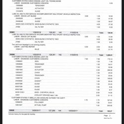 Jennifer's Auto Sales & Service - Pdf of auto repairs