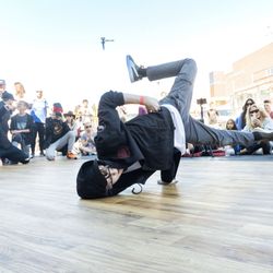 The School of Dance - FLAVA Breakers at one of our Survivor Battles in Foothill Village. This is a community event where many schools join in the break dance fun!