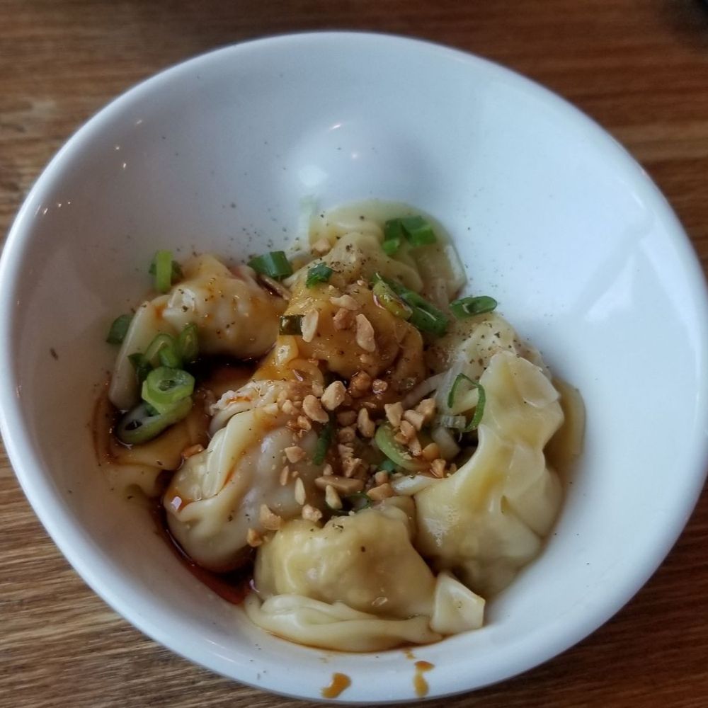 Noodle Man - Pork wontons in chili oil - Chinese Near Me - Chesapeake, Virginia Noodle Man - Pork wontons in chili oil - Chinese Near Me - Chesapeake, Virginia