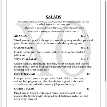 XO Bistro - Salads - New American Near Me - St Thomas, Virgin Islands XO Bistro - Salads - New American Near Me - St Thomas, Virgin Islands